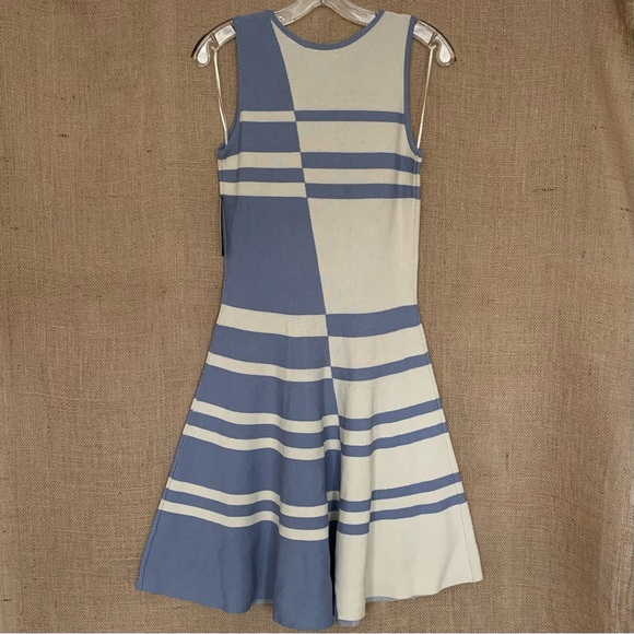 NIC+ZOE Daydreamer Fit & Flare Dress Colorblock Contrast Stripes Sleeveless S - Picture 4 of 7
